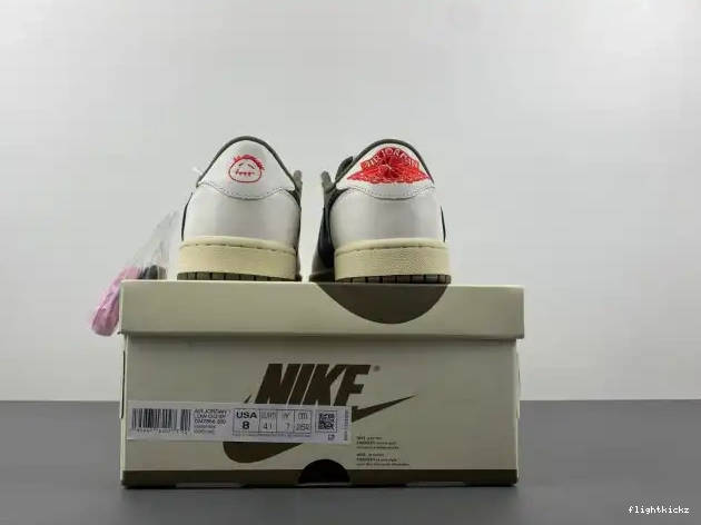 X AIR JORDAN MEDIUM DM7866-200 LOW 1 OLIVE SCOTT OG TRAVIS 0602